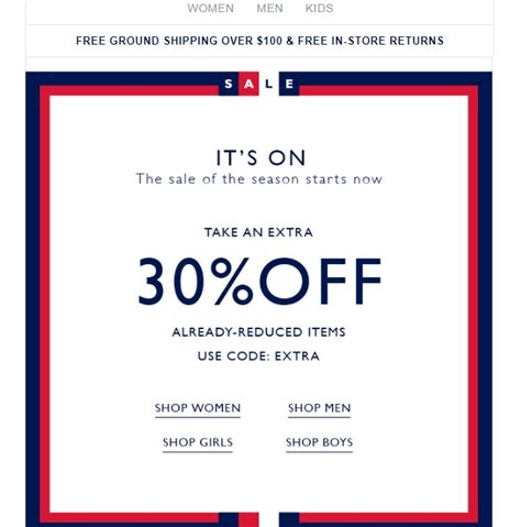 tommy hilfiger promotional code.